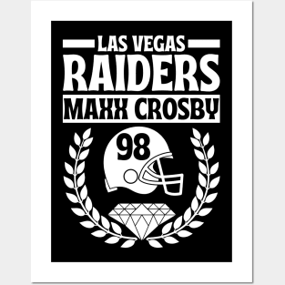 Las Vegas Raiders Maxx Crosby 98 Helmet American Football Posters and Art